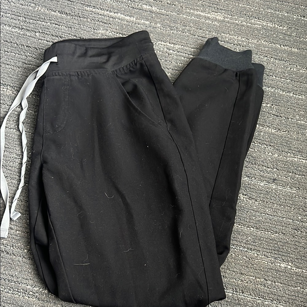 Figs Black Jogger Scrub pants
